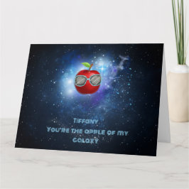 Apple in der dankbaren Galaxy Danke-Card Dankeskarte