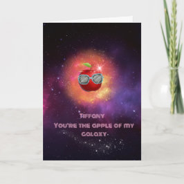 Apple in der dankbaren Galaxy Danke-Card Dankeskarte