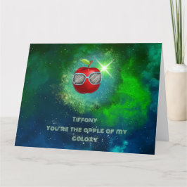 Apple in der dankbaren Galaxy Danke-Card Dankeskarte
