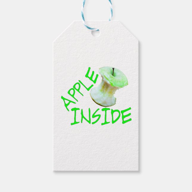 Apple Inside Geschenkanhänger (Vorderseite)