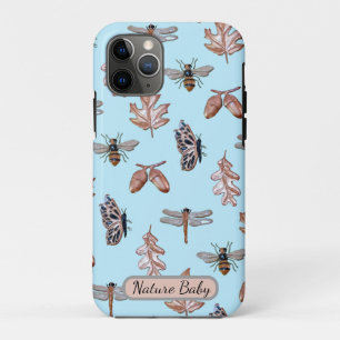 Apple iPhone 11Pro Case Nature Baby blau