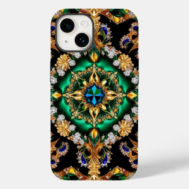 Apple iPhone 14 Case-Mate Brasilianische Farben Hülle (Rückseite)