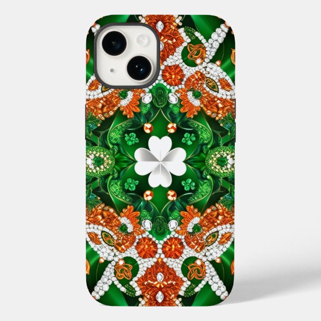 Apple iPhone 14 Case-Mate Irische Farben Hülle (Rückseite)