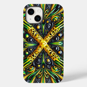 Apple iPhone 14 Case-Mate Jamaikanische Farben Case-Mate iPhone 14 Hülle