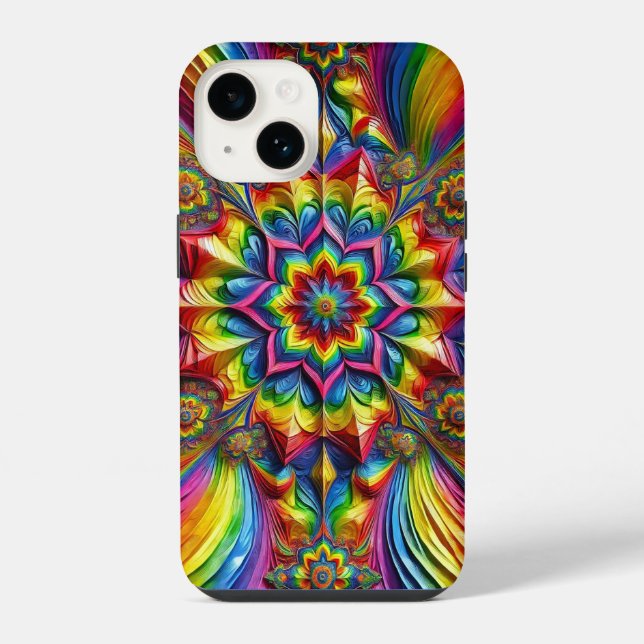 Apple iPhone 14 Case-Mate LGBT Farben Hülle (Rückseite)