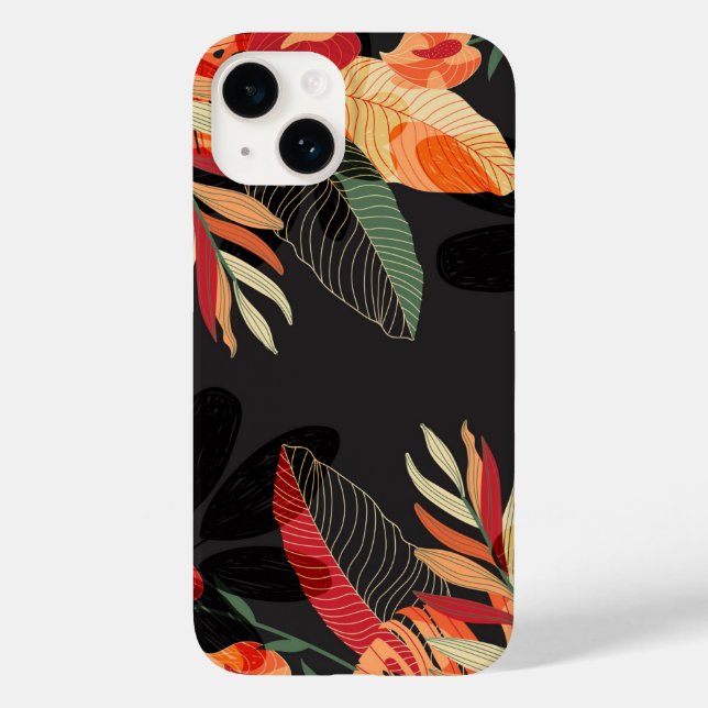 Apple iPhone 14 Case-Tropical Palm Case-Mate iPhone 14 Hülle (Rückseite)