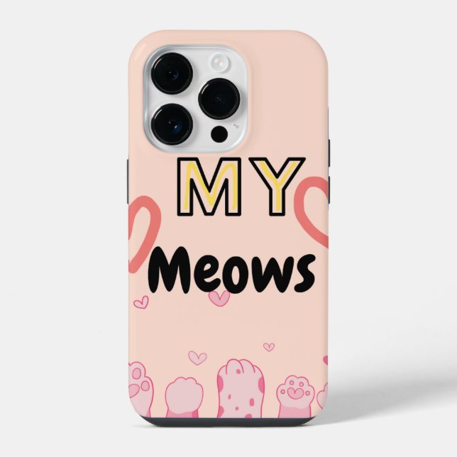 Apple iPhone 14pro Gehäuse Kitty Pads 14 Pro Hülle (Rückseite)