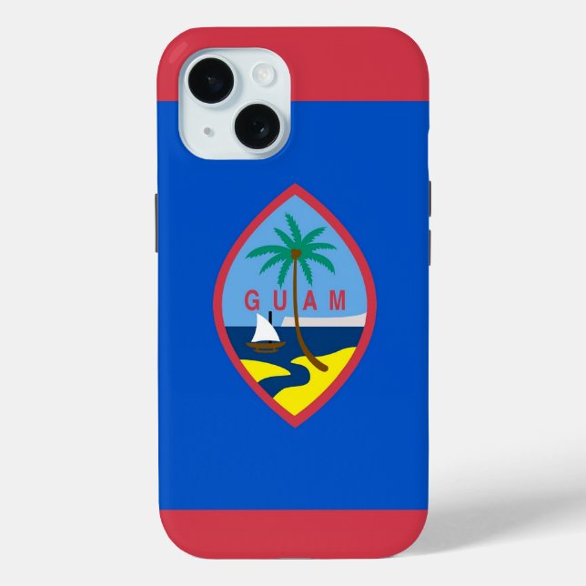 Apple iPhone 15 Case-Mate Guam-Flag Hülle (Rückseite)