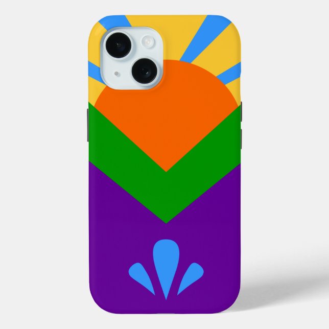 Apple iPhone 15 Case-Mate Manitou Springs Flag Hülle (Rückseite)