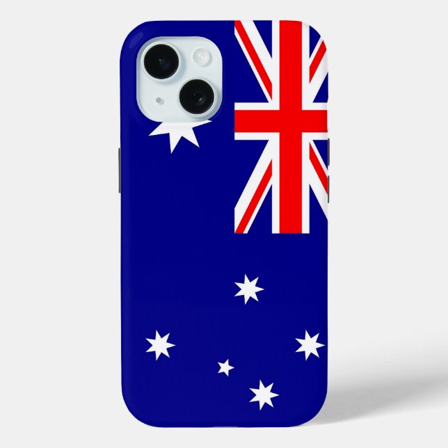 Apple iPhone 15 Case-Mate mit australischer Flagge Hülle (Rückseite)