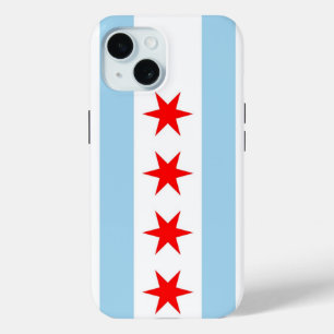 Apple iPhone 15 Case-Mate mit Chicagoer Flagge Hülle