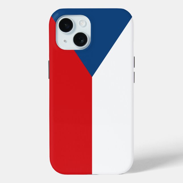 Apple iPhone 15 Case-Mate mit der Flagge Tschechie Hülle (Rückseite)