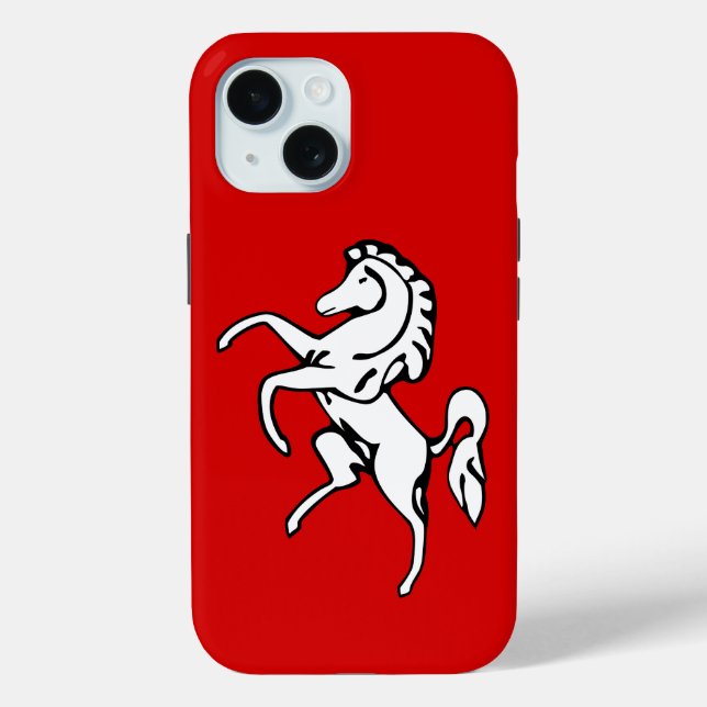 Apple iPhone 15 Case-Mate mit der Flagge von Kent  Hülle (Rückseite)
