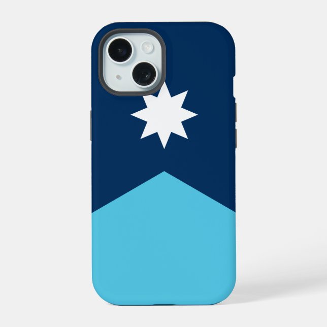 Apple iPhone 15 Case-Mate mit Flagge von Minnesota Hülle (Rückseite)