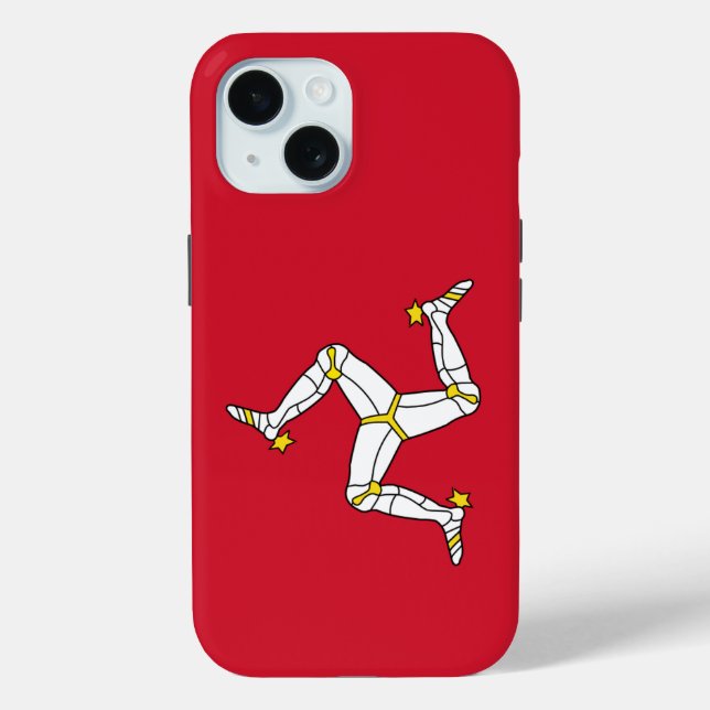 Apple iPhone 15 Case-Mate mit Isle of Man Hülle (Rückseite)