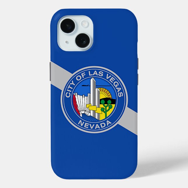 Apple iPhone 15 Case-Mate mit Las Vegas-Flagge Hülle (Rückseite)
