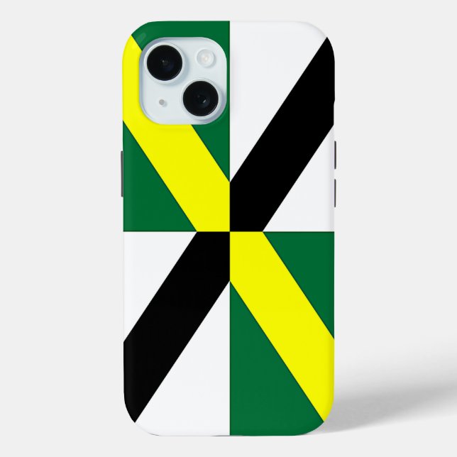 Apple iPhone 15 Case-Mate mit Monterey-Flagge Hülle (Rückseite)