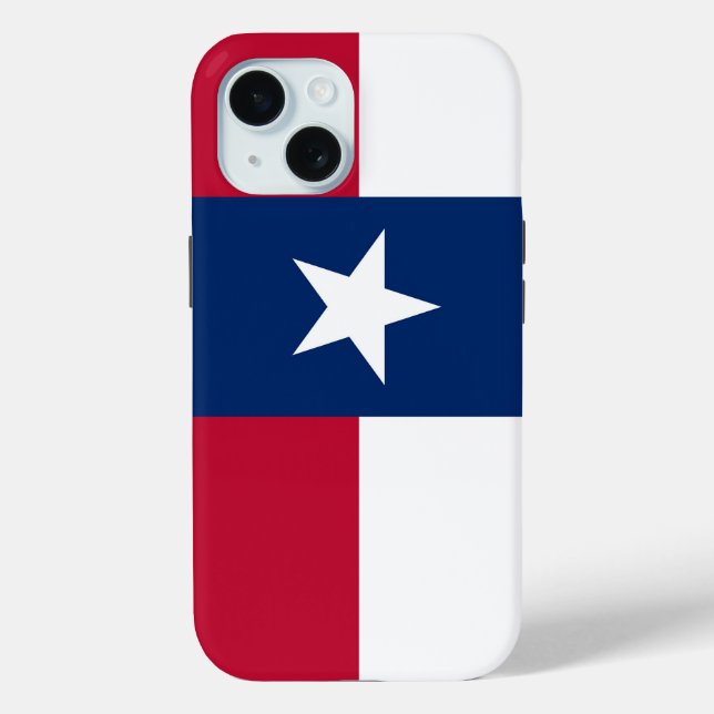 Apple iPhone 15 Case-Mate mit Texas-Flagge Hülle (Rückseite)