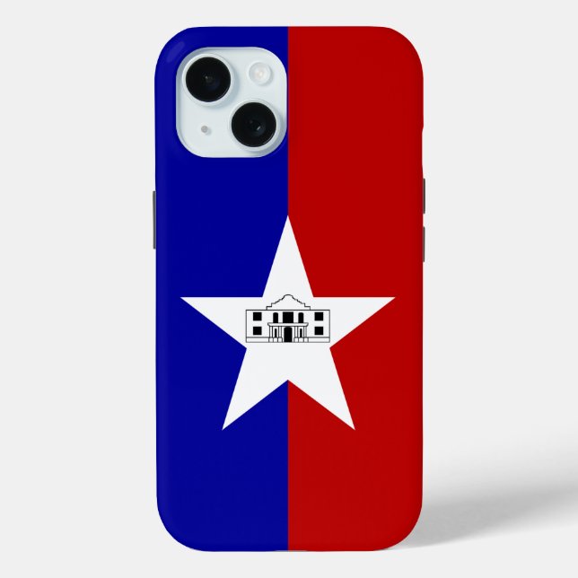 Apple iPhone 15 Case-Mate with San Antonio flag Case-Mate iPhone Hülle (Rückseite)