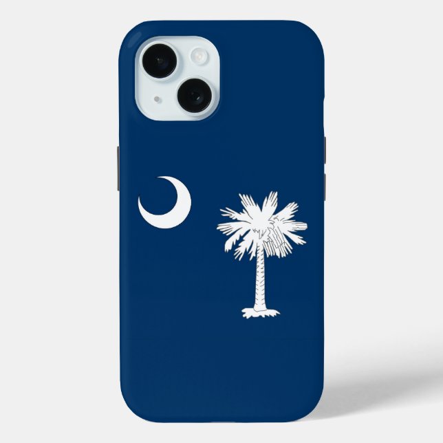 Apple iPhone 15 Case-Mate with South Carolina flag Case-Mate iPhone Hülle (Rückseite)