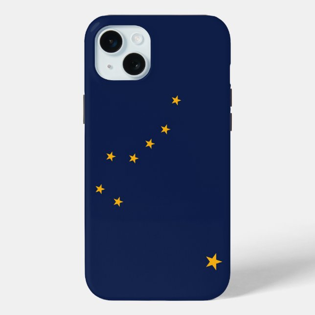 Apple iPhone 15 Plus Case-Mate, Alaska-Flagge Case-Mate iPhone Hülle (Rückseite)