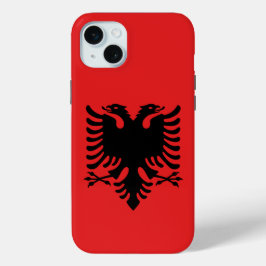 Apple iPhone 15 Plus Case-Mate, Albanien-Flagge Case-Mate iPhone Hülle