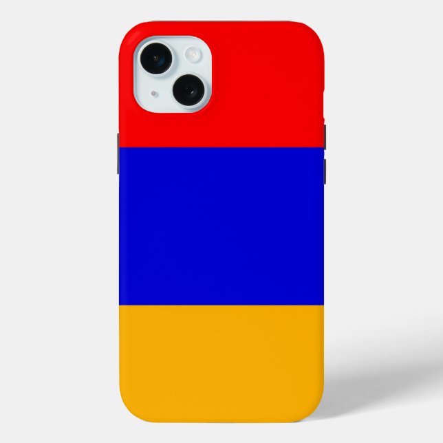 Apple iPhone 15 Plus Hülle, Armenien-Flagge Case-Mate iPhone Hülle (Rückseite)