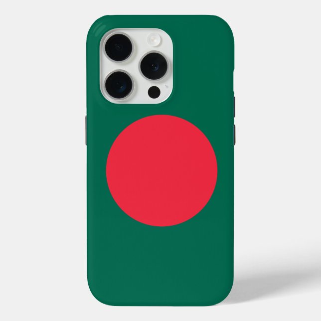 Apple iPhone 15 Pro Case-Mate, Bangladesch-Flagge Case-Mate iPhone Hülle (Rückseite)