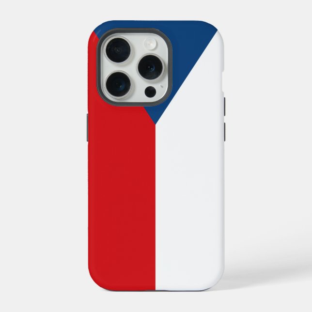 Apple iPhone 15 Pro Case-Mate, Flagge von Tschechi Hülle (Rückseite)