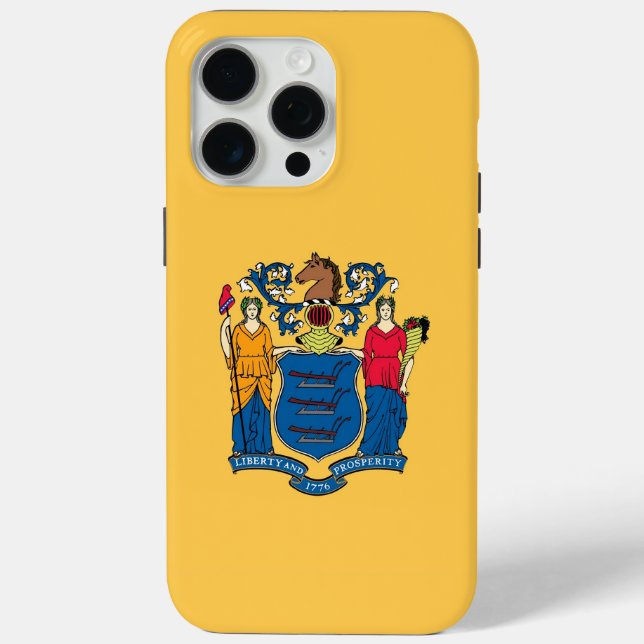 Apple iPhone 15 Pro Max Case, New Jersey Flag Case-Mate iPhone Hülle (Rückseite)