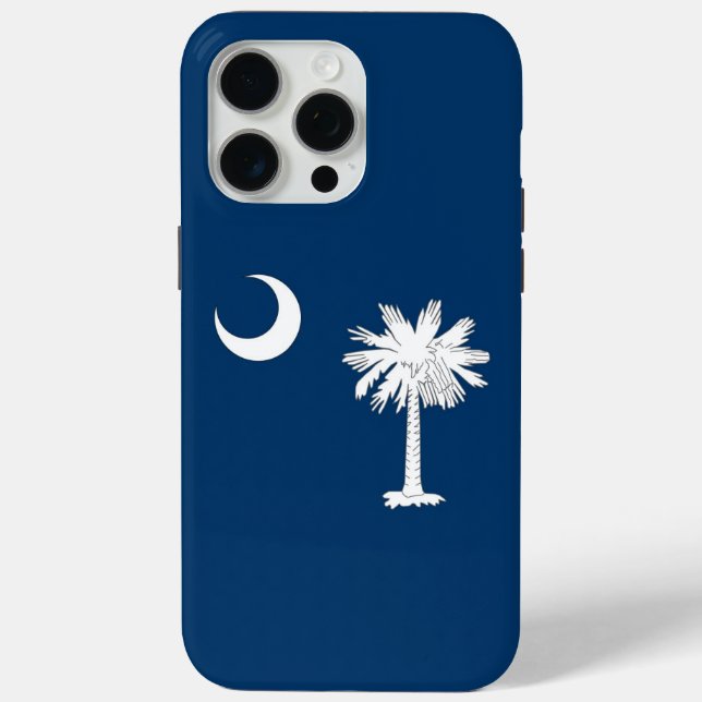 Apple iPhone 15 Pro Max Case, South Carolina Flag Case-Mate iPhone Hülle (Rückseite)