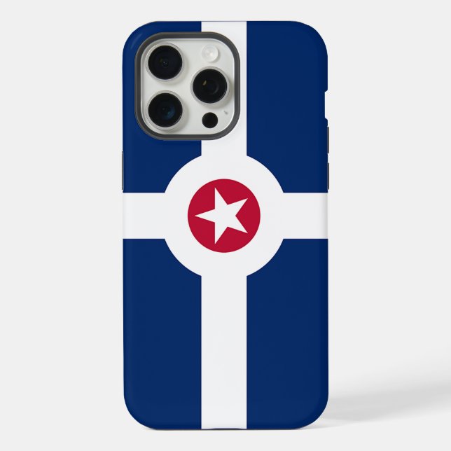 Apple iPhone 15 Pro Max Fall, Indianapolis Flag Hülle (Rückseite)