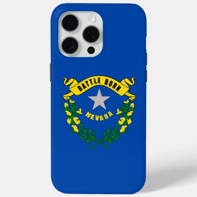 Apple iPhone 15 Pro Max Fall, Nevada Flag Case-Mate iPhone Hülle (Rückseite)