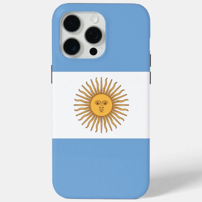 Apple iPhone 15 Pro Max Hülle, Flagge Argentiniens Case-Mate iPhone Hülle (Rückseite)