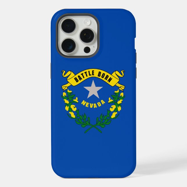 Apple iPhone 15 Pro Max Hülle, Nevada-Flagge Hülle (Rückseite)