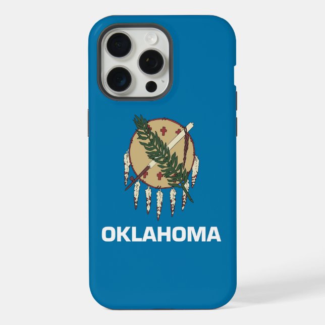 Apple iPhone 15 Pro Max Hülle, Oklahoma-Flagge Hülle (Rückseite)