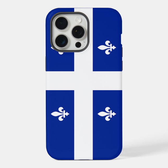 Apple iPhone 15 Pro Max Hülle, Quebec-Flagge Hülle (Rückseite)