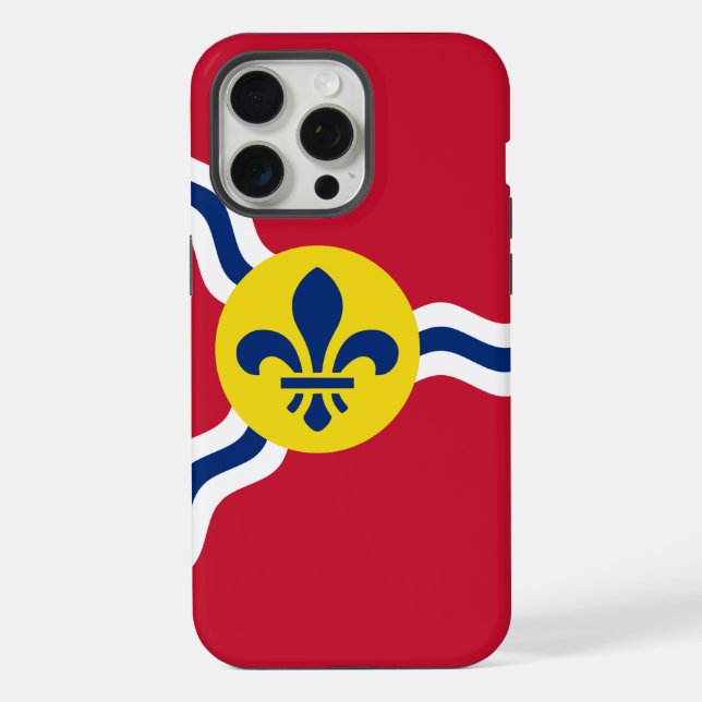 Apple iPhone 15 Pro Max Hülle, St. Louis Flagge Hülle (Rückseite)