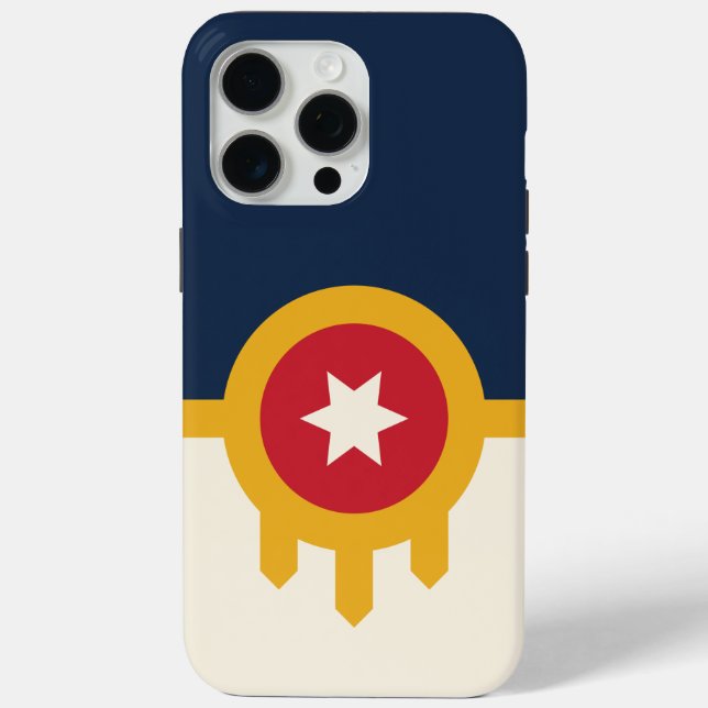 Apple iPhone 15 Pro Max Hülle, Tulsa-Flagge Case-Mate iPhone Hülle (Rückseite)