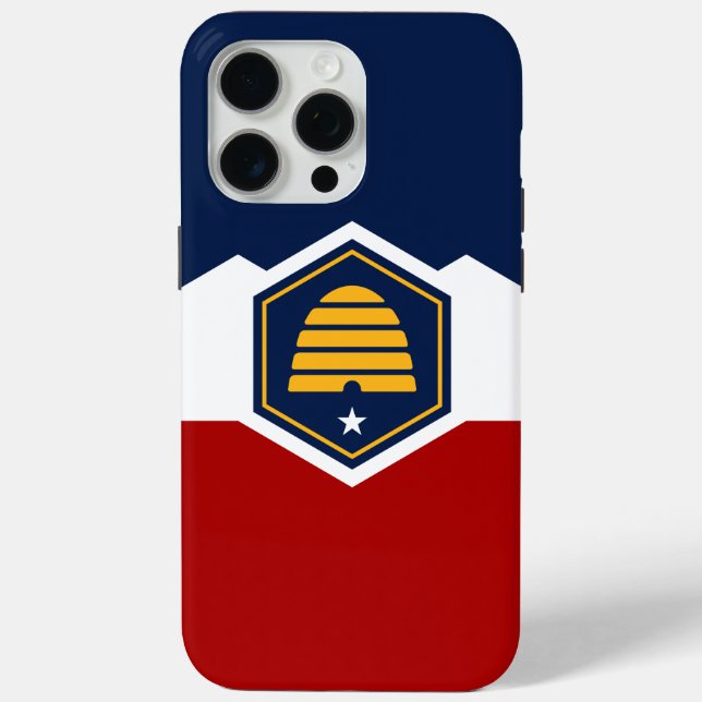 Apple iPhone 15 Pro Max, Utah neue Flagge Case-Mate iPhone Hülle (Rückseite)