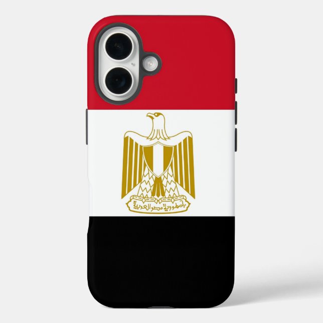 Apple iPhone 16 Case-Mate mit ägyptischer Flagge Hülle (Rückseite)