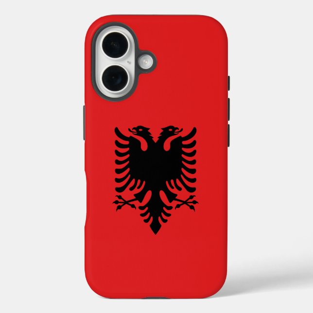 Apple iPhone 16 Case-Mate mit Albanienflagge iPhone 16 Hülle (Rückseite)