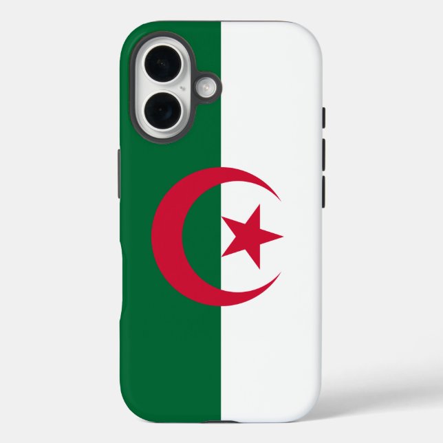 Apple iPhone 16 Case-Mate mit algerischer Flagge Hülle (Rückseite)
