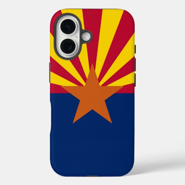 Apple iPhone 16 Case-Mate mit Arizona-Flagge Hülle (Rückseite)