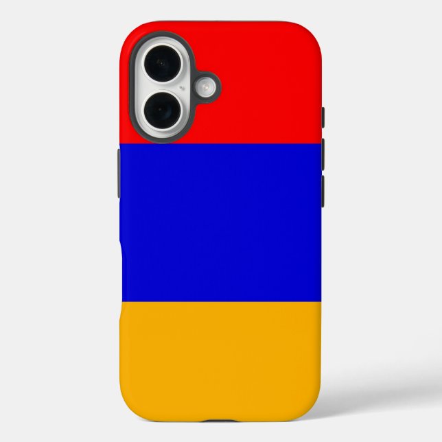 Apple iPhone 16 Case-Mate mit armenischer Flagge Hülle (Rückseite)