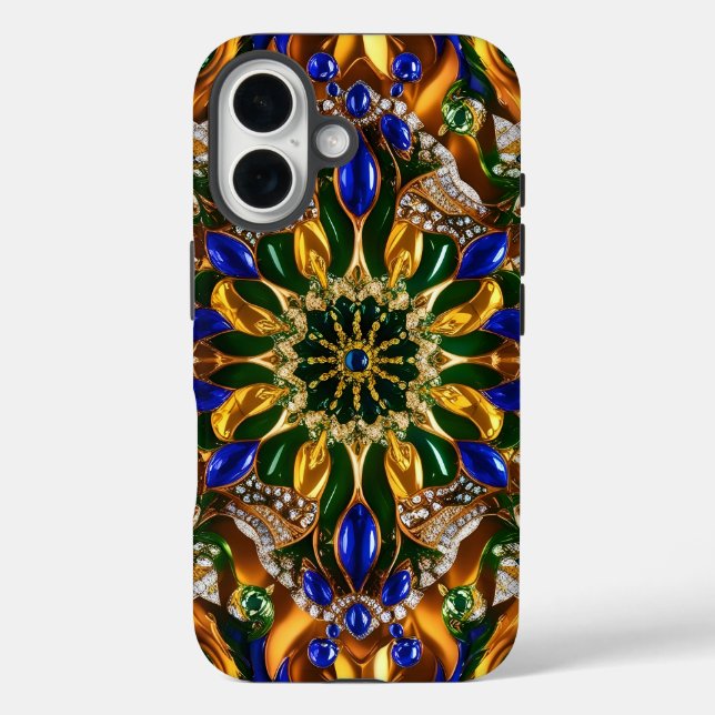 Apple iPhone 16 Case-Mate mit brasilianischen Farb Hülle (Rückseite)