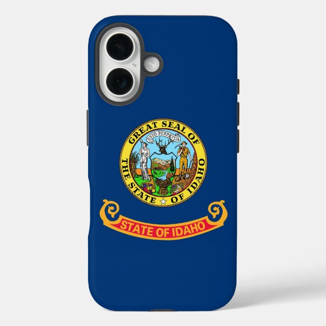 Apple iPhone 16 Case-Mate mit Idaho-Flagge Hülle (Rückseite)