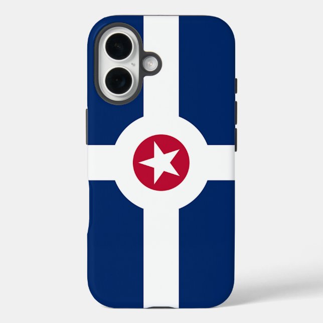 Apple iPhone 16 Case-Mate mit Indianapolis-Flagge Hülle (Rückseite)