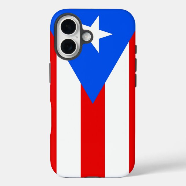 Apple iPhone 16 Case-Mate mit puerto-ricanischer F Hülle (Rückseite)