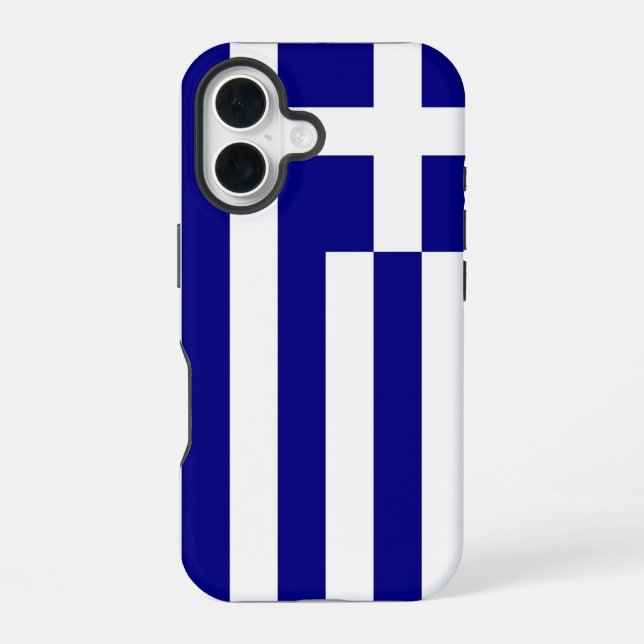 Apple iPhone 16 Case-Mate with Greece flag Hülle (Rückseite)